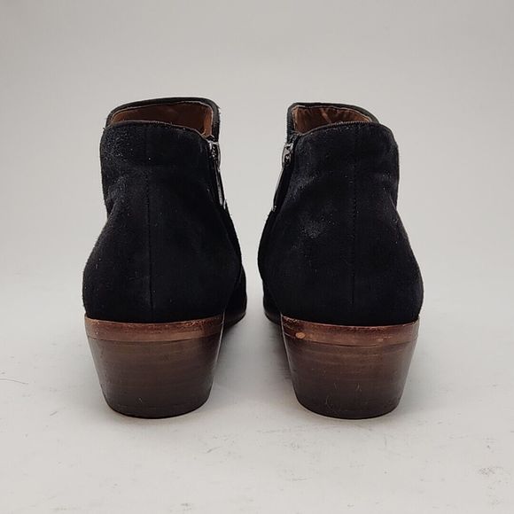 Sam Edelman Ankle Bootie Black Suede 1.75" Heel Women's 8.5 Zip Boot Shoe - Picture 8 of 16